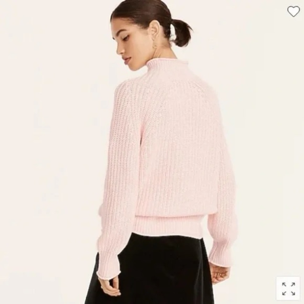 J. Crew oversized funnel neck sweater.